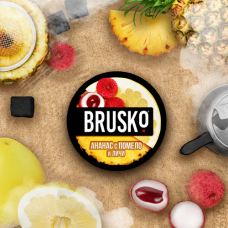 Бестабачная смесь Brusko (Бруско) - Pineapple Pomelo Lychee (Ананас Помело Личи) Medium 50г