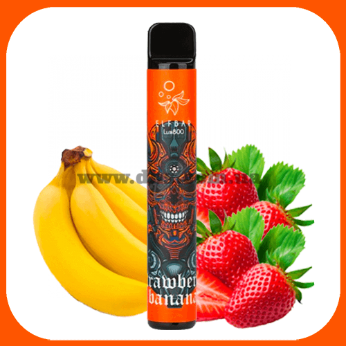 Одноразовая электронная сигарета Elf Bar Lux 800 - Strawberry Banana (Клубника, Банан)
