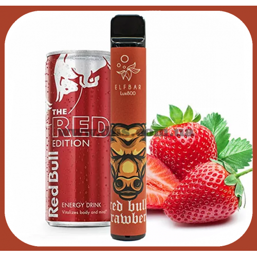 Одноразовая электронная сигарета Elf Bar Lux 800 - Strawberry Red Bull (Клубника, Энергетик)