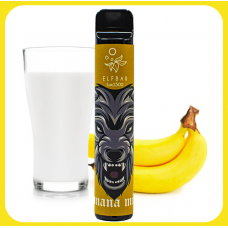 Одноразовая электронная сигарета Elf Bar Lux 1500 - Banana Milk (Банан, Молоко)