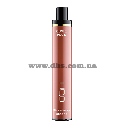 Одноразовая электронная сигарета HQD Cuvie Plus - Strawberry Banana (Клубника, Банан)