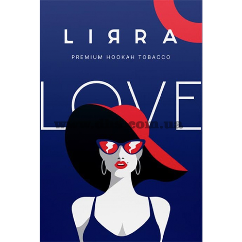 Табак для кальяна Lirra (Лирра) - Love (Дыня, Клубника, Лёд, Манго, Маракуйя, Персик) 50гр.