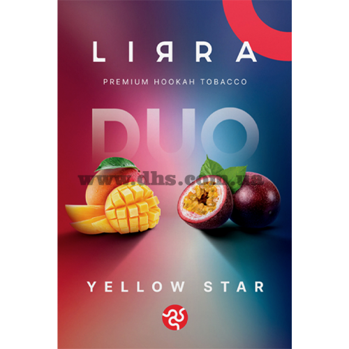 Табак для кальяна Lirra (Лирра) - Yellow star (Манго, Маракуйя) 50гр.