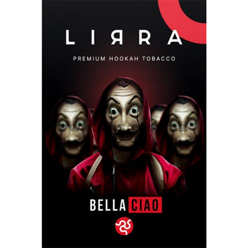Табак для кальяна Lirra (Лирра) - Bella Ciao (Банан, Гранат, Дыня, Клубника, Лёд) 50гр.