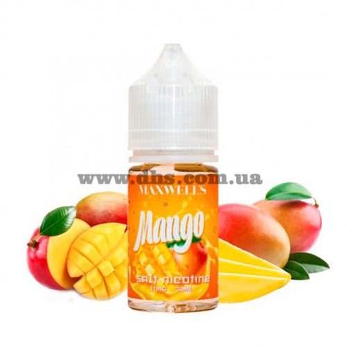 Солевая жидкость Maxwells Salt 30 мл (12 мг) - Mango (Тропическое Манго)