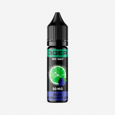 Солевая жидкость 3Ger Salt 15 мл (35 мг) - Blue Raspberry Lime (Голубая Малина, Лайм)