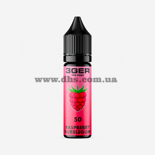 Солевая жидкость 3Ger Salt 15 мл (35 мг) - Raspberry Bubblegum (Малина, Жвачка)
