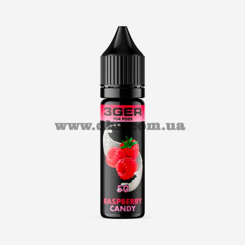 Солевая жидкость 3Ger Salt 15 мл (50 мг) - Raspberry Candy (Малина, Конфета)