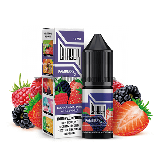 Солевая жидкость Chaser Silver 15 мл (30 мг) - Pamberry (Ежевика, Малина, Клубника)
