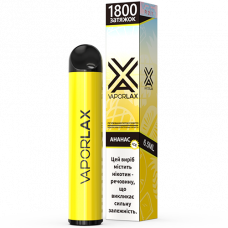 Одноразовая электронная сигарета Vaporlax X 1800 - Pineapple Ice (Ананас, Лед)