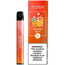 Одноразовая электронная сигарета Vaporlax Mate 800 - Orange soda (Апельсиновая содовая)