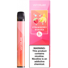 Одноразовая электронная сигарета Vaporlax Mate 800 - Strawberry Banana (Клубника, Банан)