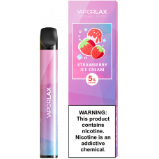 Одноразовая электронная сигарета Vaporlax Mate 800 - Strawberry Cream (Клубничный мороженое)