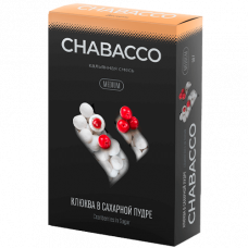 Бестабачная смесь Chabacco (Чабако) Medium - Cranberries in Sugar (Клюква в сахарной пудре) 50г