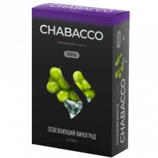 Бестабачная смесь Chabacco (Чабако) Strong - Ice Grape (Виноград, Лед) 50г