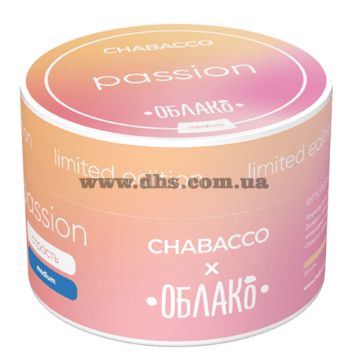 Бестабачная смесь Chabacco (Чабако) Medium - Passion (Тропические фрукты, Дыня, Цитрус, Мята) 50г