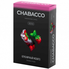 Бестабачная смесь Chabacco (Чабако) Medium - Strawberry Mojito (Клубничный Мохито) 50г