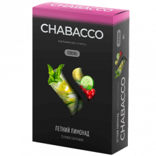 Бестабачная смесь Chabacco (Чабако) Strong - Summer Lemonade (Огуречный Лимонад) 50г