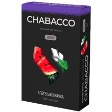 Бестабачная смесь Chabacco (Чабако) Strong - Watermelon Gum (Арбуз, Жвачка) 50г