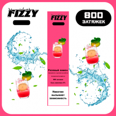 Одноразовая электронная сигарета FIZZY 800 - Pink lemon (Лимон, Малина) 
