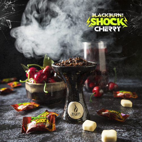 Табак Burn Black (Берн Блек) - Cherry Shock (Кислая Вишня) 50гр.