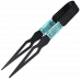 Щипцы для кальяна "Sabotage" TENARAT (черные структурные ) + декор бирюзовый