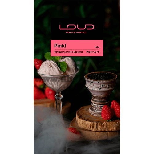 Табак Loud (Лауд) - Pinkl (Мороженое, Клубника) 100г