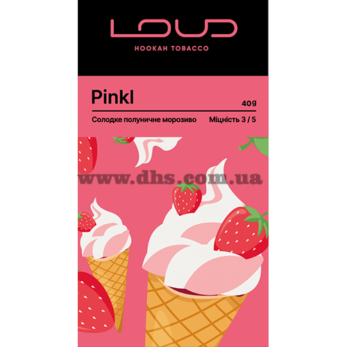 Табак Loud (Лауд) - Pinkl (Мороженое, Клубника) 40г