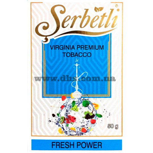 Табак Serbetli (Щербетли) - Fresh power (Жвачка Лед Мята) 50гр. 